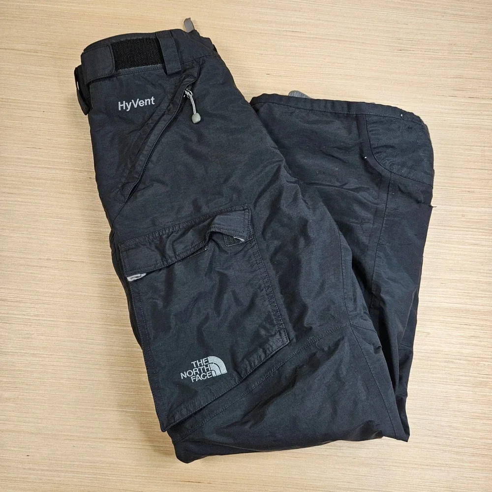The North Face Snow Pant Men S Black HyVent Insulated Ski Snowboard Outdoor READ